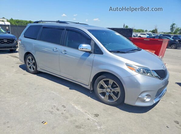 5TDXZ3DC1HS870357 2017 TOYOTA SIENNA Silver წინა მარჯვენა