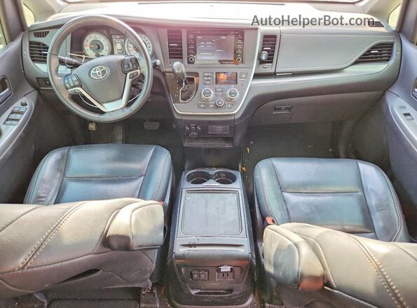 5TDXZ3DC1LS033147 2020 TOYOTA SIENNA Red Dashboard view
