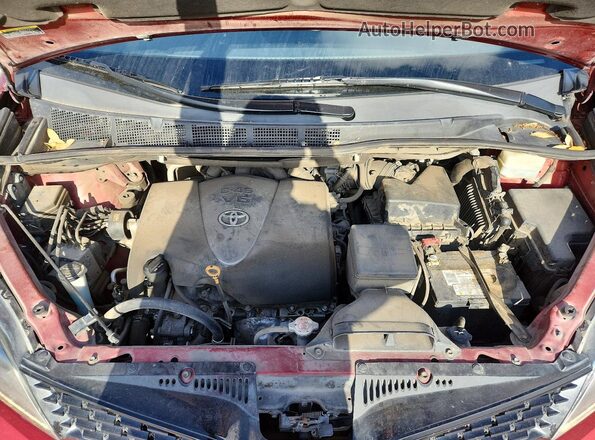 5TDXZ3DC1LS033147 2020 TOYOTA SIENNA Red Engine compartment view