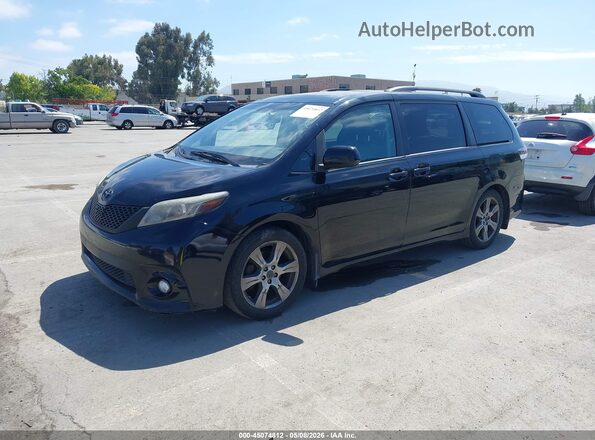 5TDXZ3DC2HS791750 2017 TOYOTA SIENNA Черный Передняя левая четверть