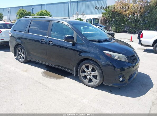 5TDXZ3DC2HS791750 2017 TOYOTA SIENNA Черный Передняя правая четверть