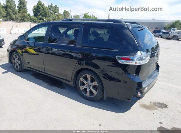 5TDXZ3DC2HS791750 2017 TOYOTA SIENNA Черный Задняя левая четверть