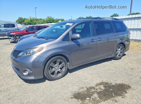 5TDXZ3DC3HS811178 2017 TOYOTA SIENNA Серый Передняя левая четверть