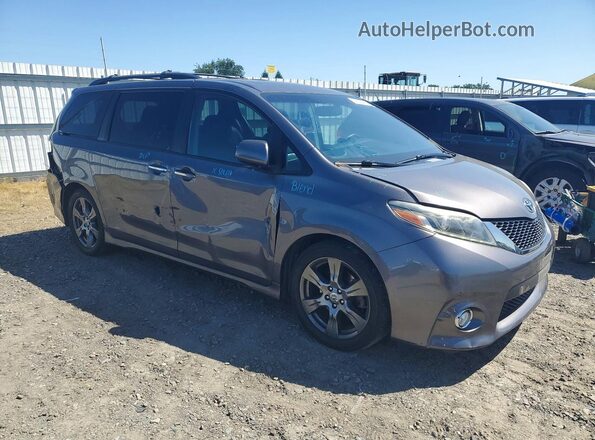 5TDXZ3DC3HS811178 2017 TOYOTA SIENNA Серый Передняя правая четверть
