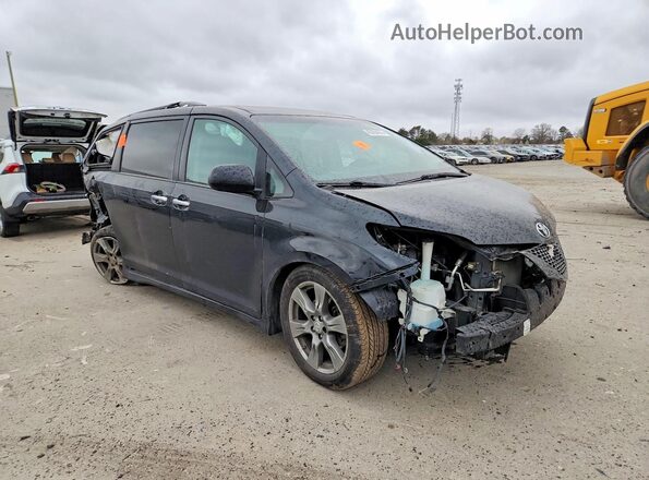 5TDXZ3DC4HS869011 2017 TOYOTA SIENNA Черный Передняя правая четверть