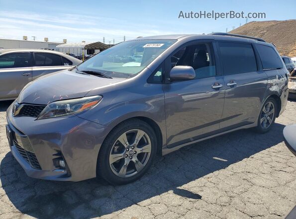 5TDXZ3DC5JS913233 2018 TOYOTA SIENNA Серый Передняя левая четверть