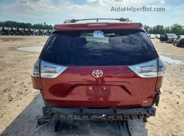 5TDXZ3DC7JS965804 2018 TOYOTA SIENNA Red Հետևի տեսք