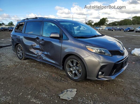 5TDXZ3DC9KS996750 2019 TOYOTA SIENNA Серый Передняя правая четверть