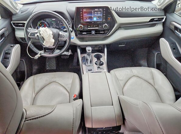 5TDYARAH5LS000652 2020 TOYOTA HIGHLANDER Серый Вид панели приборов
