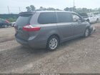 2016 Toyota Sienna Xle 8 Passenger Gray vin: 5TDYK3DC0GS732140