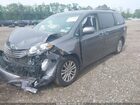 2016 Toyota Sienna Xle 8 Passenger Gray vin: 5TDYK3DC0GS732140
