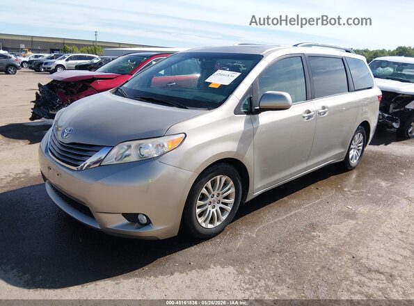 5TDYK3DC1GS742689 2016 TOYOTA SIENNA Золотой Передняя левая четверть