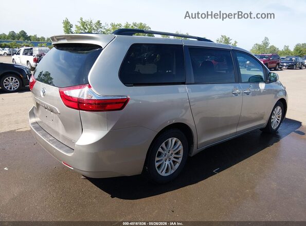 5TDYK3DC1GS742689 2016 TOYOTA SIENNA Золотой Задняя правая четверть