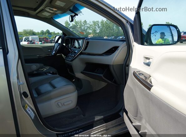 5TDYK3DC1GS742689 2016 TOYOTA SIENNA Золотой Вид салона спереди