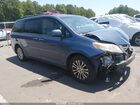 2016 Toyota Sienna Xle/xle 8 Passenger Blue vin: 5TDYK3DC2GS749585