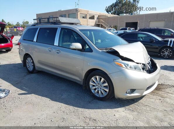 5TDYK3DC8GS724920 2016 TOYOTA SIENNA Золотой Передняя правая четверть