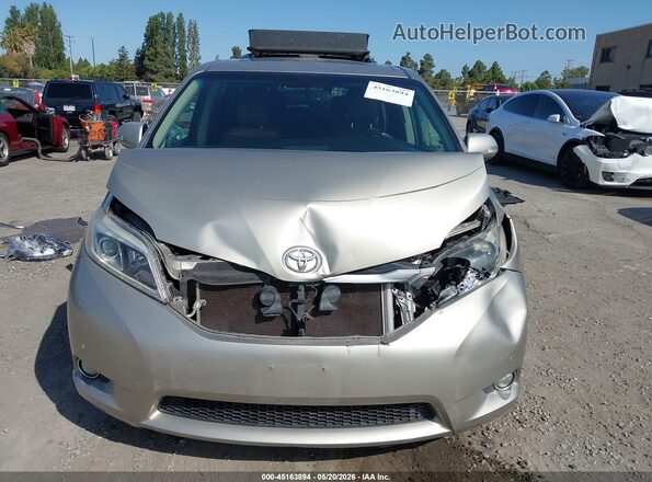 5TDYK3DC8GS724920 2016 TOYOTA SIENNA Золотой Вид задней части салона