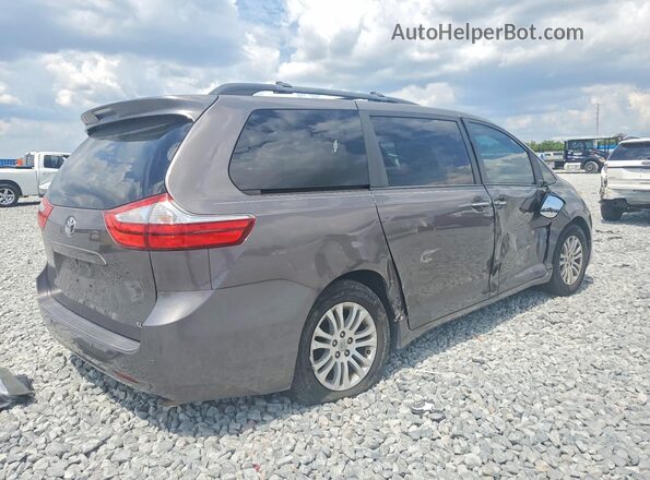 5TDYK3DC9GS710458 2016 TOYOTA SIENNA Charcoal უკანა მარჯვენა