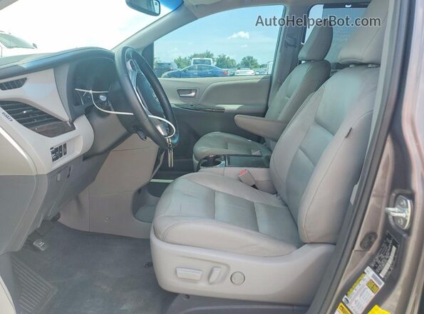 5TDYK3DC9GS710458 2016 TOYOTA SIENNA Charcoal წინა სალონის ხედი