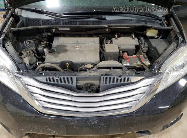 5TDYK3DCXGS722425 2016 TOYOTA SIENNA Black Вид підкапотного простору