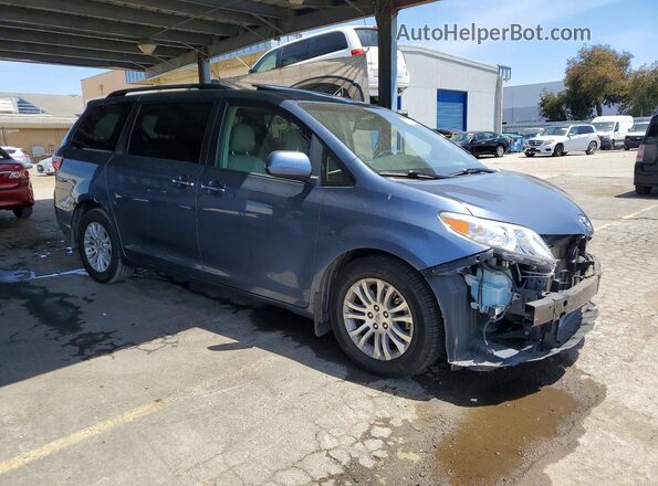 5TDYK3DCXGS762052 2016 TOYOTA SIENNA Синий Передняя правая четверть