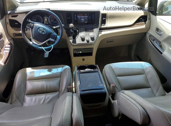 5TDYK3DCXGS762052 2016 TOYOTA SIENNA Синий Вид панели приборов