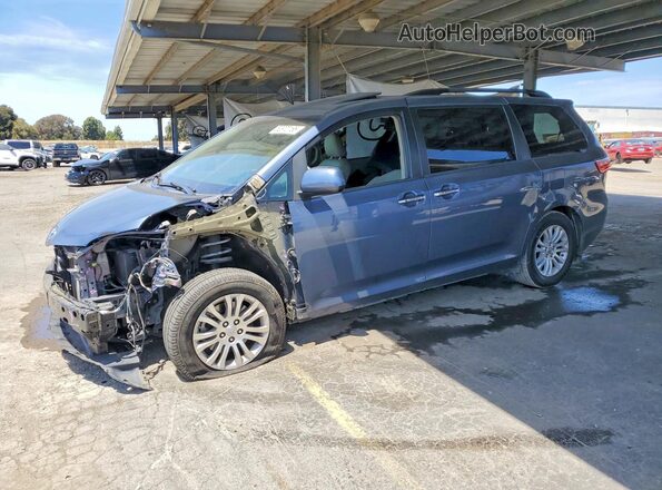 5TDYK3DCXGS762052 2016 TOYOTA SIENNA Синий Передняя левая четверть