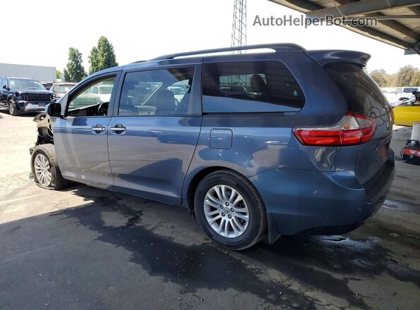 5TDYK3DCXGS762052 2016 TOYOTA SIENNA Синий Задняя левая четверть