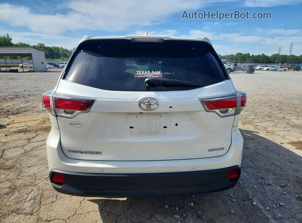 5TDYKRFH8GS166577 2016 TOYOTA HIGHLANDER Белый Вид сзади