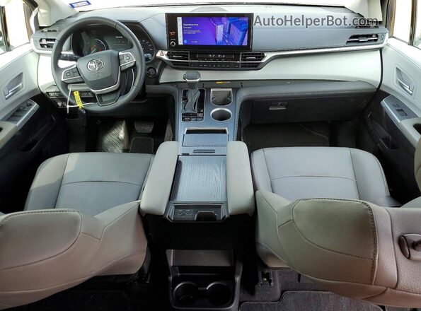 5TDYRKEC1SS257109 2025 TOYOTA SIENNA Charcoal Առջևի վահանակի տեսք