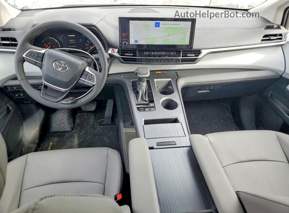 5TDYRKEC2SS289437 2025 TOYOTA SIENNA White Widok deski rozdzielczej