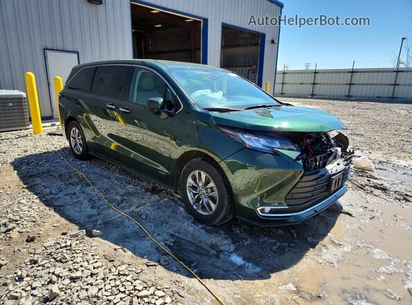 5TDYRKEC5MS016981 2021 TOYOTA SIENNA Green წინა მარჯვენა