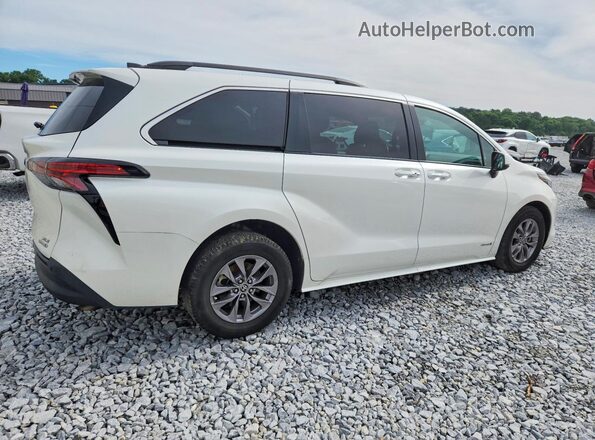 5TDYRKECXMS039575 2021 TOYOTA SIENNA Белый Задняя правая четверть