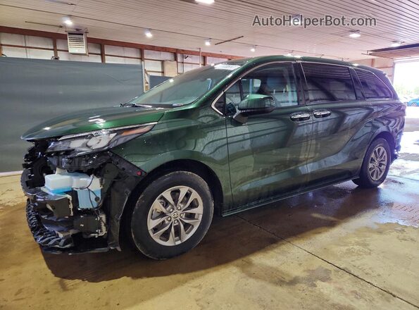 5TDYSKFC0RS140490 2024 TOYOTA SIENNA Green Передня ліва чверть