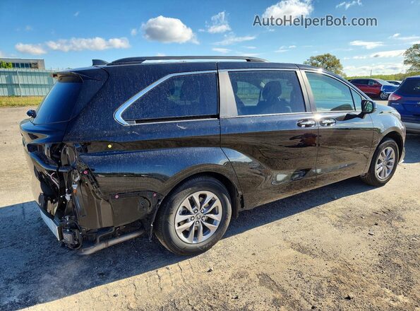 5TDYSKFC1SS185704 2025 TOYOTA SIENNA Черный Задняя правая четверть