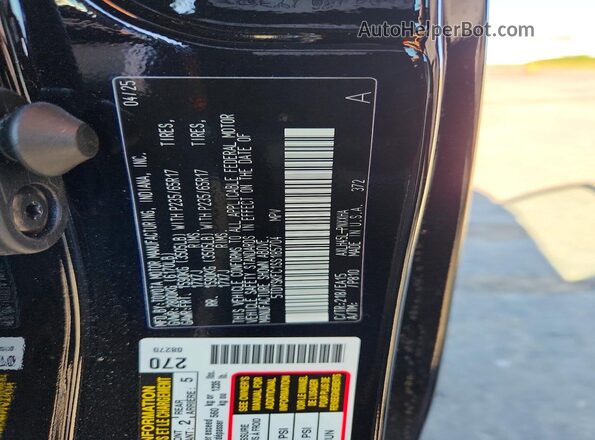5TDYSKFC1SS185704 2025 TOYOTA SIENNA Черный Панорамный вид салона 360°