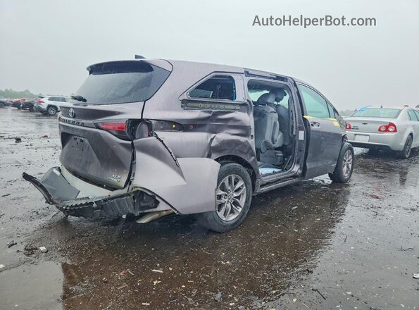 5TDYSKFC7MS005046 2021 TOYOTA SIENNA Серый Задняя правая четверть