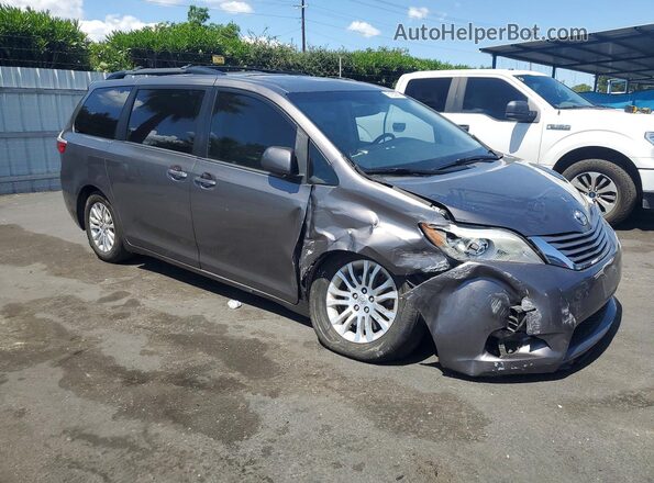 5TDYZ3DC0HS896291 2017 TOYOTA SIENNA Серый Передняя правая четверть