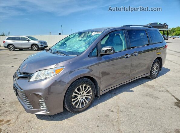 5TDYZ3DC0LS075345 2020 TOYOTA SIENNA Gray Vista tres cuartos delantera izquierda