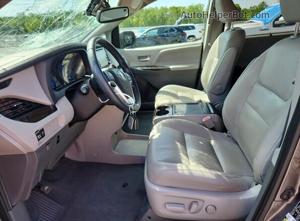 5TDYZ3DC0LS075345 2020 TOYOTA SIENNA Gray Vista interior delantera