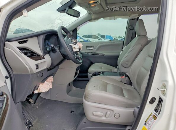 5TDYZ3DC0LS077869 2020 TOYOTA SIENNA White წინა სალონის ხედი