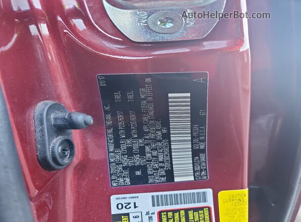 5TDYZ3DC2HS822970 2017 TOYOTA SIENNA Burgundy Widok wnętrza 360 stopni
