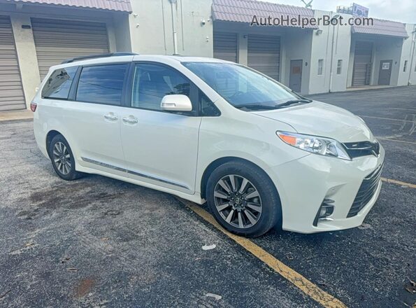 5TDYZ3DC5LS025251 2020 TOYOTA SIENNA White Vista tres cuartos delantera izquierda