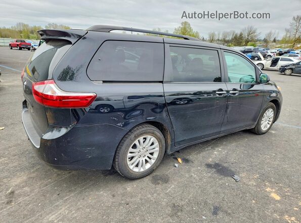 5TDYZ3DC8HS898757 2017 TOYOTA SIENNA Черный Задняя правая четверть