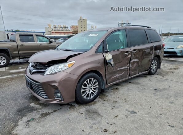 5TDYZ3DC8LS045803 2020 TOYOTA SIENNA Коричневый Передняя левая четверть