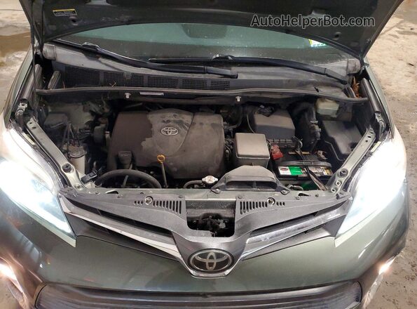 5TDYZ3DC9JS924515 2018 TOYOTA SIENNA Зеленый Вид подкапотного пространства