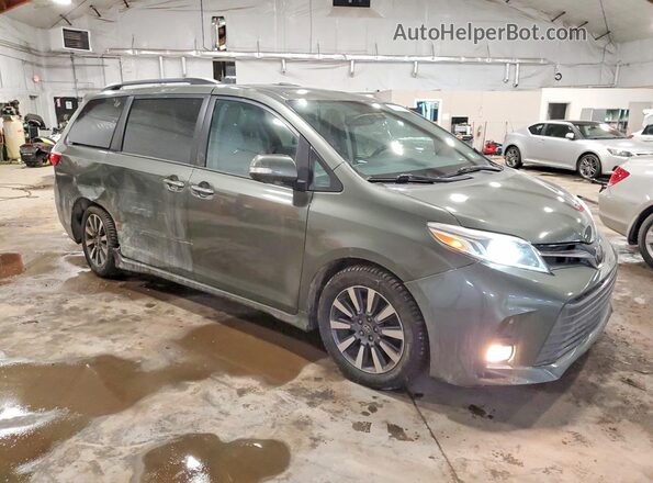 5TDYZ3DC9JS924515 2018 TOYOTA SIENNA Зеленый Передняя правая четверть