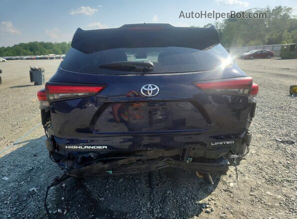 5TDYZRAH2LS023539 2020 TOYOTA HIGHLANDER Синий Вид сзади
