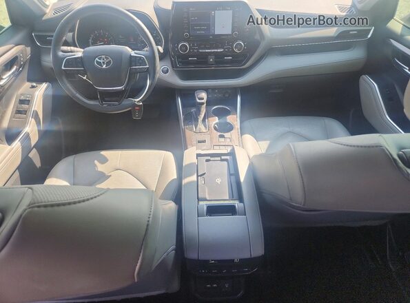 5TDYZRAH2LS023539 2020 TOYOTA HIGHLANDER Синий Вид панели приборов