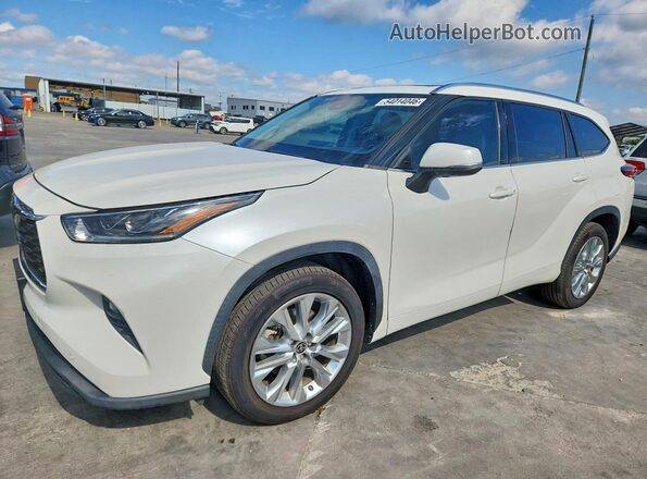 5TDYZRAH2LS027641 2020 TOYOTA HIGHLANDER Белый Передняя левая четверть